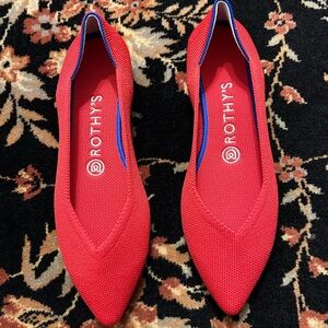 Rothy’s Red Ballet Flats Size 9